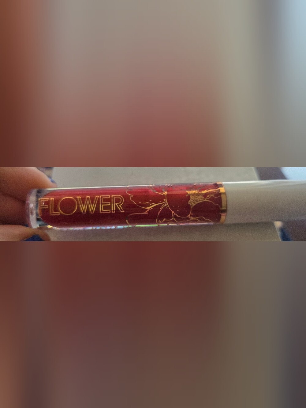 Flower lip gloss in Scarlett Letter